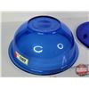Image 8 : Cobalt Blue Glassware (2)  - Pyrex Bowl - Trivet (7-7/8"Dia) (SEE PICS!)  (Important: All Items in t