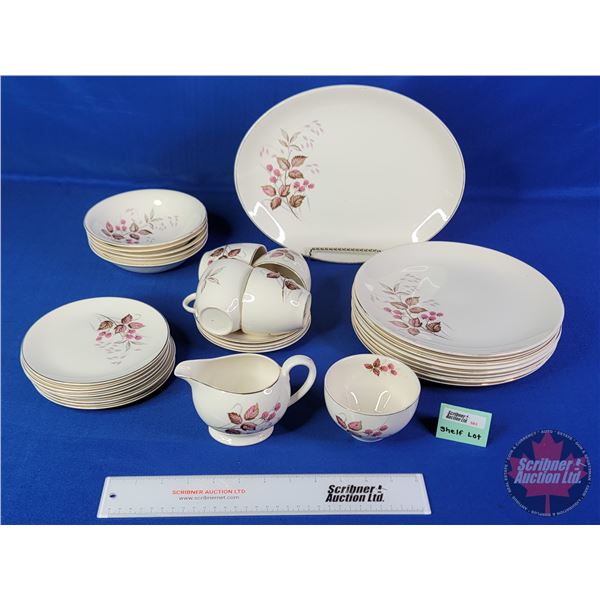 China Set "MYOTT" (32 Pcs) : Platter, Plates, Bowls, Cups, Saucers, C &S, Snack Plates (Platter Meas
