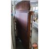 Image 11 : Oak Lions Paw Triple Curve China Cabinet : Bevel Mirror (Notes: Door & Left Panel = Quality Lexan : 