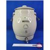 Image 2 : Alberta Potteries 5 Gallon Stoneware Water Crock "MOYER" with Lid / Spigot (18-1/2"H) (SEE PICS!)  (