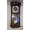 Image 1 : 31 Day Wall Clock "FISHER" (27"H x 10-1/2"W x 5"D approx) (No Key) (SEE PICS!)  (Important: All Item