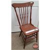 Image 1 : Antique Farm House Spindle Back Chair (37"H) (SEE PICS!)  (Important: All Items in this Auction Sale