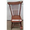 Image 2 : Antique Farm House Spindle Back Chair (37"H) (SEE PICS!)  (Important: All Items in this Auction Sale
