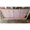 Image 4 : Store Showcase Counter : Glass Shelf : Sliding Wood/Mirror Doors (Needs TLC) (Top Glass Cracked) (36