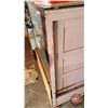 Image 6 : Store Showcase Counter : Glass Shelf : Sliding Wood/Mirror Doors (Needs TLC) (Top Glass Cracked) (36