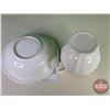 Image 8 : Pitcher & Basin (Bottom of Pitcher : "Arner's") (Basin 15"Dia) (Note: Pitcher has been repaired) (SE