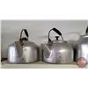 Image 2 : Aluminum Kettles (4) (Tallest Measures: 9"H) (SEE PICS!)  (Important: All Items in this Auction Sale