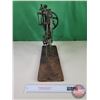 Image 8 : Large Industrial Apple Peeler "GOODELL Co." Model BONANZA (Made in USA) (on Wood Base) (Total Measur