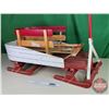 Image 2 : Wood Sleighs (2) : - JAB Wood Sleigh - Homebuilt Bobsleigh (40"L)  (SEE PICS!)  (Important: All Item