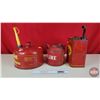 Image 2 : Gas Cans (3) (Variety) (Tallest Measures: 10-1/2"H) (SEE PICS!)  (Important: All Items in this Aucti