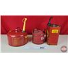 Image 4 : Gas Cans (3) (Variety) (Tallest Measures: 10-1/2"H) (SEE PICS!)  (Important: All Items in this Aucti
