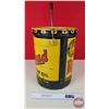 Image 5 : Red Head Motor Oil Pail with Lid (16"H x 12"Dia) (SEE PICS!)  (Important: All Items in this Auction 