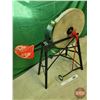 Image 2 : Treadle Grinding Wheel (39"H x 18"W x 36"L) (Note: Stone Chipped)  (SEE PICS!)  (Important: All Item