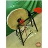 Image 5 : Treadle Grinding Wheel (39"H x 18"W x 36"L) (Note: Stone Chipped)  (SEE PICS!)  (Important: All Item