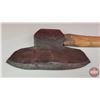 Image 3 : Single Bevel Broad Axe (Handle Stamped "NOYER HICKORY Canada 08036C" (39"L) (SEE PICS!)  (Important: