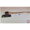 Image 1 : Single Bevel Broad Axe (40"L) (SEE PICS!)  (Important: All Items in this Auction Sale are located at