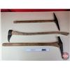 Image 5 : Tool Combo (3): Variety of Pick Axes (See Markings in Photos)  (Longest Measures: 35"L) (SEE PICS!) 