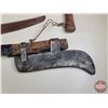 Image 2 : Tool Grouping (Variety) (5) : Pruning Saws, Machete & Bill Hook Axe (Longest Measures: 38") (SEE PIC