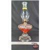 Image 1 : Coal Oil Lamp : Clear  (Measures Total with Chimney : 18"H) (SEE PICS!)  (Important: All Items in th