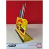 Image 3 : Simonds Hack Saw Blades Counter Top Store Display (Metal) (c/w 6 Blades) (Display Measures 7"H x 10"
