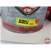 Image 7 : Galvanized Tins/Cans (3):  - Gasoline (14"H) - SMP Coal Oil - Utility  (SEE PICS!)  (Important: All 