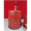 Image 2 : Safety Cans (2) (RED) :  (Tallest Measures 16"H) (SEE PICS!)  (Important: All Items in this Auction 