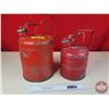 Image 4 : Safety Cans (2) (RED) :  (Tallest Measures 16"H) (SEE PICS!)  (Important: All Items in this Auction 
