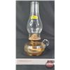 Image 1 : Coal Oil : Insert Finger Lamp : Clear : P&A Burner (Measures Total with Chimney : 13"H) (SEE PICS!) 