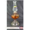 Image 1 : Coal Oil Lamp : Clear : White Flame Burner (Measures Total with Chimney : 18"H) (SEE PICS!)  (Import