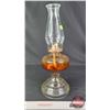 Image 3 : Coal Oil Lamp : Clear : White Flame Burner (Measures Total with Chimney : 18"H) (SEE PICS!)  (Import