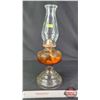Image 4 : Coal Oil Lamp : Clear : White Flame Burner (Measures Total with Chimney : 18"H) (SEE PICS!)  (Import