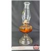 Image 5 : Coal Oil Lamp : Clear : White Flame Burner (Measures Total with Chimney : 18"H) (SEE PICS!)  (Import