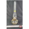 Image 1 : Coal Oil Insert Lamp : Clear : White Star Burner (Measures Total with Chimney : 18-1/2"H) (SEE PICS!