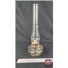 Image 3 : Coal Oil Insert Lamp : Clear : White Star Burner (Measures Total with Chimney : 18-1/2"H) (SEE PICS!
