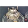 Image 6 : Coal Oil Insert Lamp : Clear : White Star Burner (Measures Total with Chimney : 18-1/2"H) (SEE PICS!