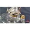Image 7 : Coal Oil Insert Lamp : Clear : White Star Burner (Measures Total with Chimney : 18-1/2"H) (SEE PICS!