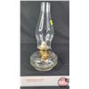 Image 3 : Coal Oil : Insert Finger Lamp : Clear : White Flame Burner (Measures Total with Chimney : 11-1/2"H) 