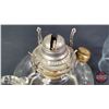 Image 6 : Coal Oil : Insert Finger Lamp : Clear : White Flame Burner (Measures Total with Chimney : 11-1/2"H) 