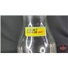 Image 9 : Coal Oil Lamp : Clear : White Star Burner (Measures Total with Chimney : 17-1/4 "H) (Note: Crack Fon