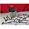 Image 1 : Vintage Tools Grouping in Galvanized Pail : Incl. Tire Irons; Nail Puller; Wrenches; etc! (Pail Meas