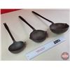 Image 3 : Cast Iron Ladles (3) (Longest Measures: 21"L) (SEE PICS!)  (Important: All Items in this Auction Sal