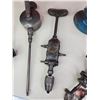 Image 5 : Vintage Tool Grouping : Valve Lapper Tool; Mini Vise; Valve Grinder; Bit Brace Chain Drill; etc! (SE