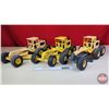 Image 1 : Construction Toys (3) : TONKA Graders (All 7"H x 7-1/2"W x 17-1/4"L)  (SEE PICS!)  (Important: All I