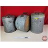 Image 1 : Galvanized Drums (3)  (Rocker Drum Measures: 15"Dia) (SEE PICS!)  (Important: All Items in this Auct