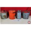 Image 3 : Grouping (4) : Galvanized Pails & Water Cooler  (Orange Water Cooler Measures: 13"H) (SEE PICS!)  (I