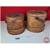 Image 3 : Wood Farmhouse Buckets (2)  (Tallest 11"H) (SEE PICS!)  (Important: All Items in this Auction Sale a