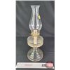 Image 3 : Coal Oil Finger Lamp : Clear : White Flame Burner (Measures Total with Chimney : 18-3/4"H) (SEE PICS