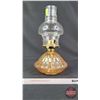 Image 5 : Coal Oil Lamp : Peach Luster : Lamp Light Farms Burner (Measures Total with Chimney : 12"H) (SEE PIC