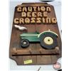 Image 3 : Wood Hat Rack Sign "CAUTION DEERE CROSSING" (22"H x 14"W) (SEE PICS!)  (Important: All Items in this