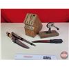 Image 1 : Grouping : Knives (8), Knife Block & Sharpener (Block Measures: 9-1/2"H x 4-1/2"W x 11"L) (SEE PICS!